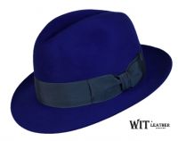 Kapelusz Fedora Royal Blue