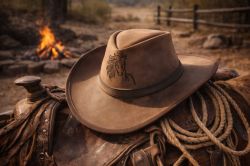 Kapelusz Skórzany Kowbojski Canyon Dust